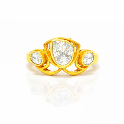 Radiant Horizon Lab Grown Polki Ring