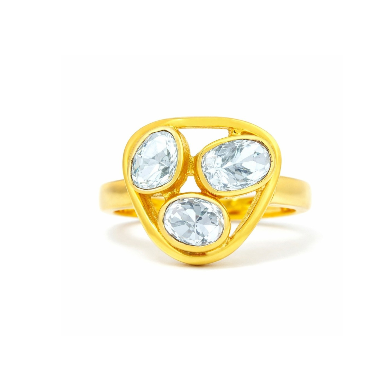 Triad Fusion Lab Grown Polki Ring