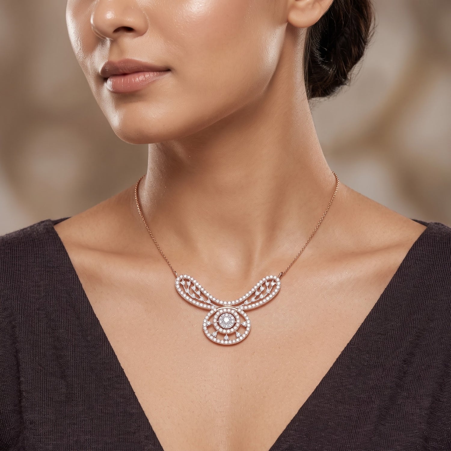 Symphony Sweep Lab Grown Diamond Pendant