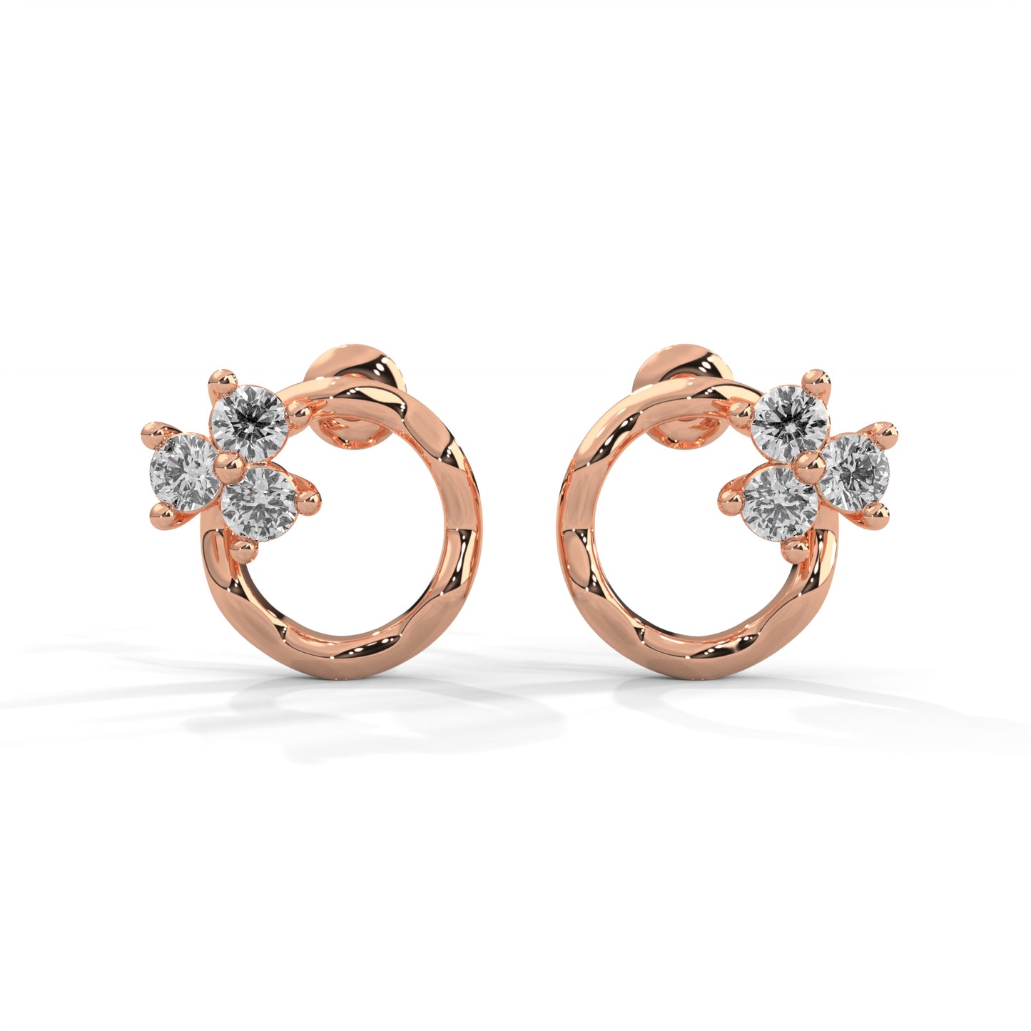 Blossom Loop Diamond Earrings