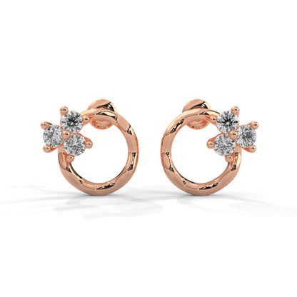 Blossom Loop Diamond Earrings