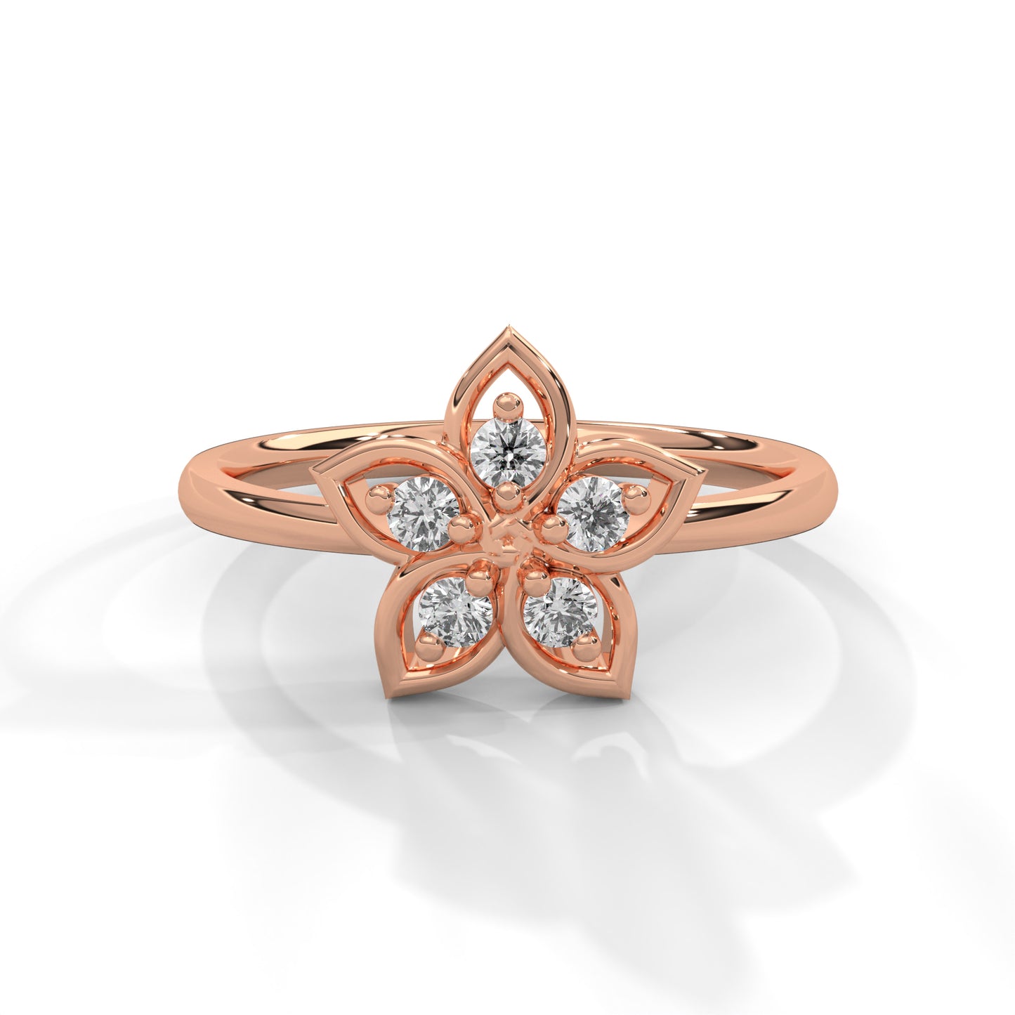 Blossom Diamond Floral Ring