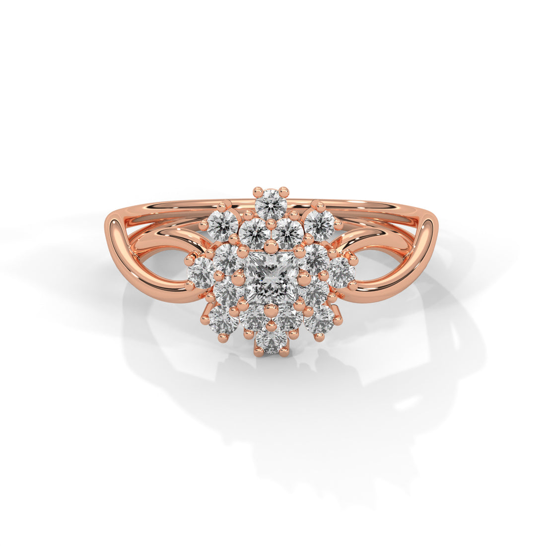 Celestial Blossom Lab Grown Diamond Ring