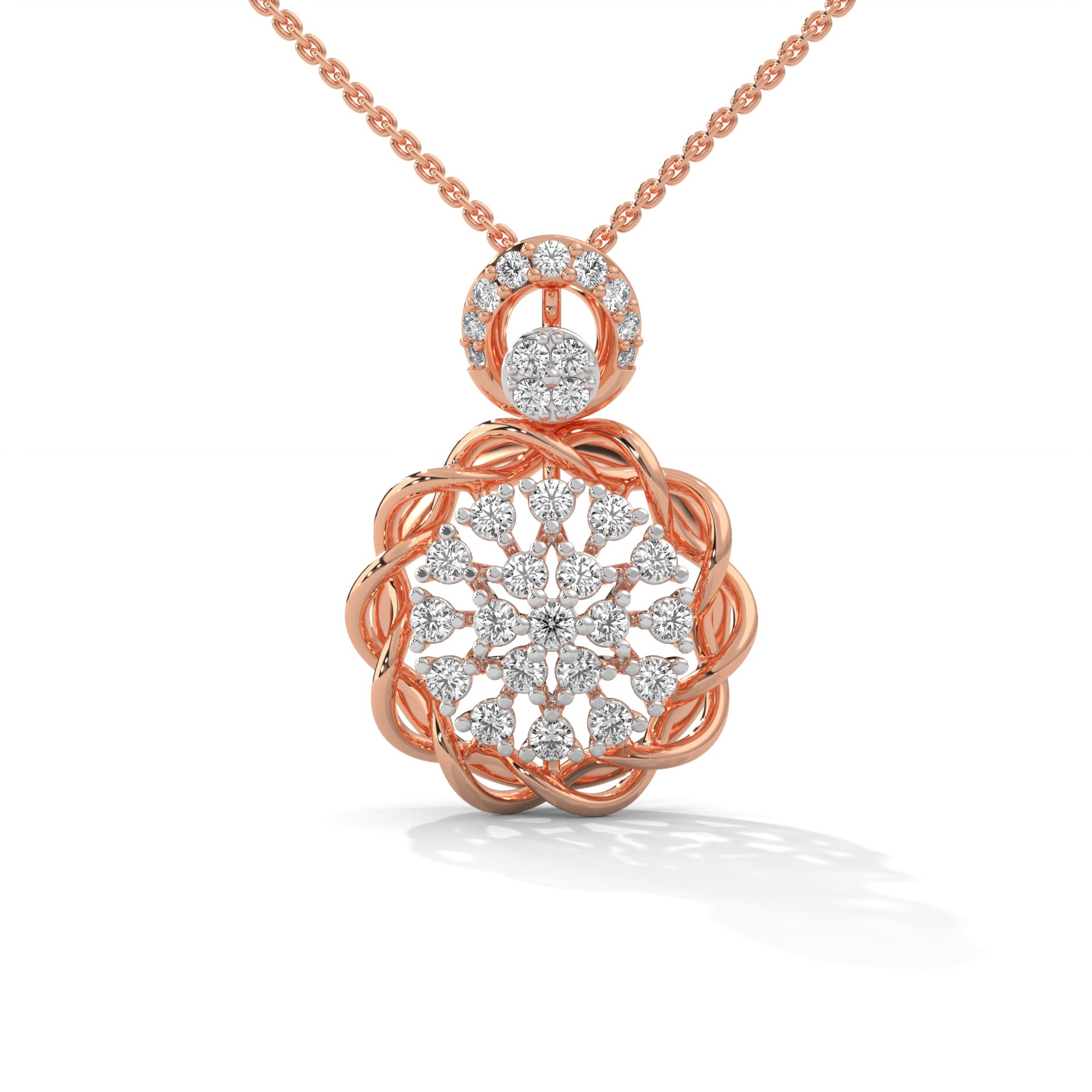 Enchanted Bloom Lab Grown Diamond Pendant