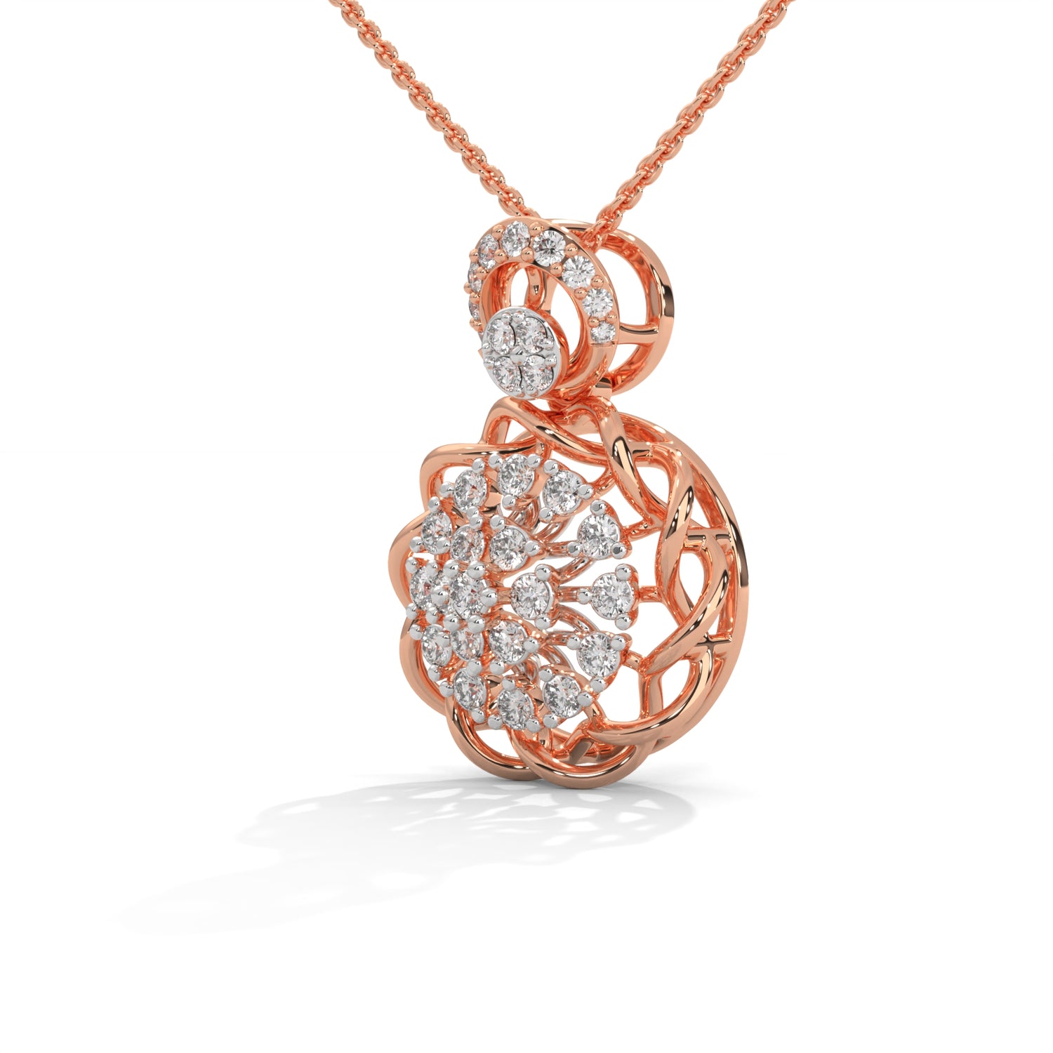 Enchanted Bloom Lab Grown Diamond Pendant