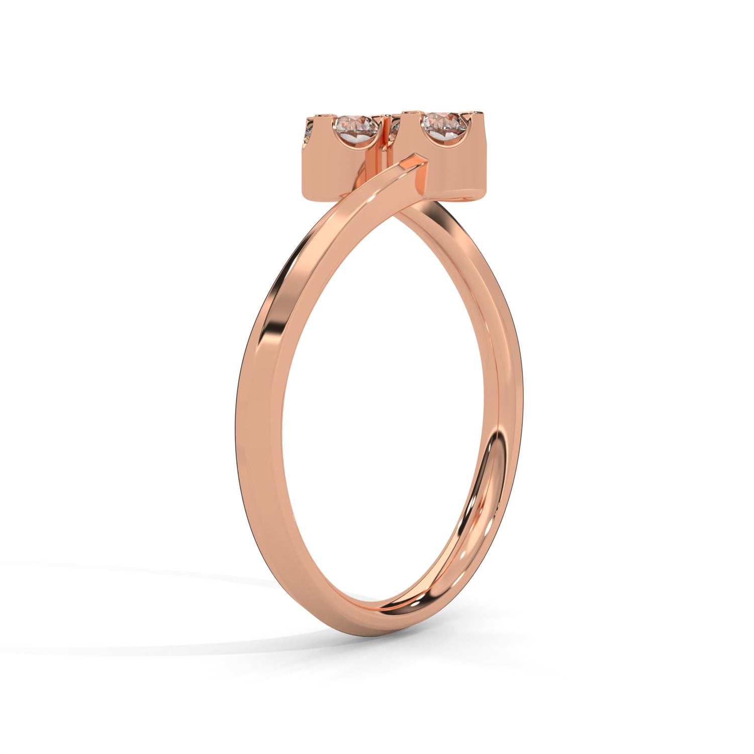 Twin Spark Lab Grown Diamond Ring