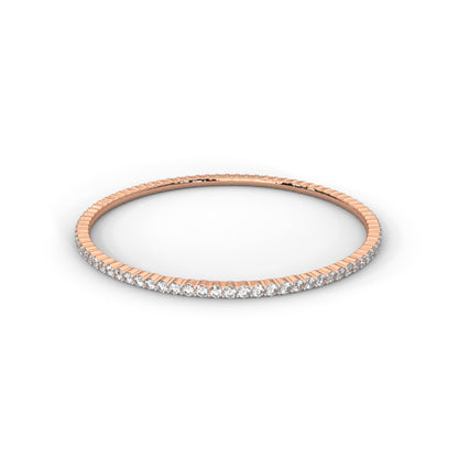 Delicate Lab Grown Diamond Embrace Bangle