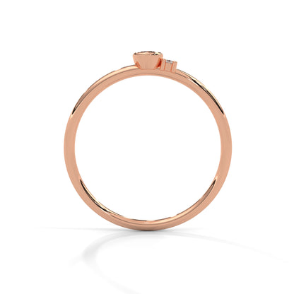 Minimalist Duo Lab Grown Diamond Ring