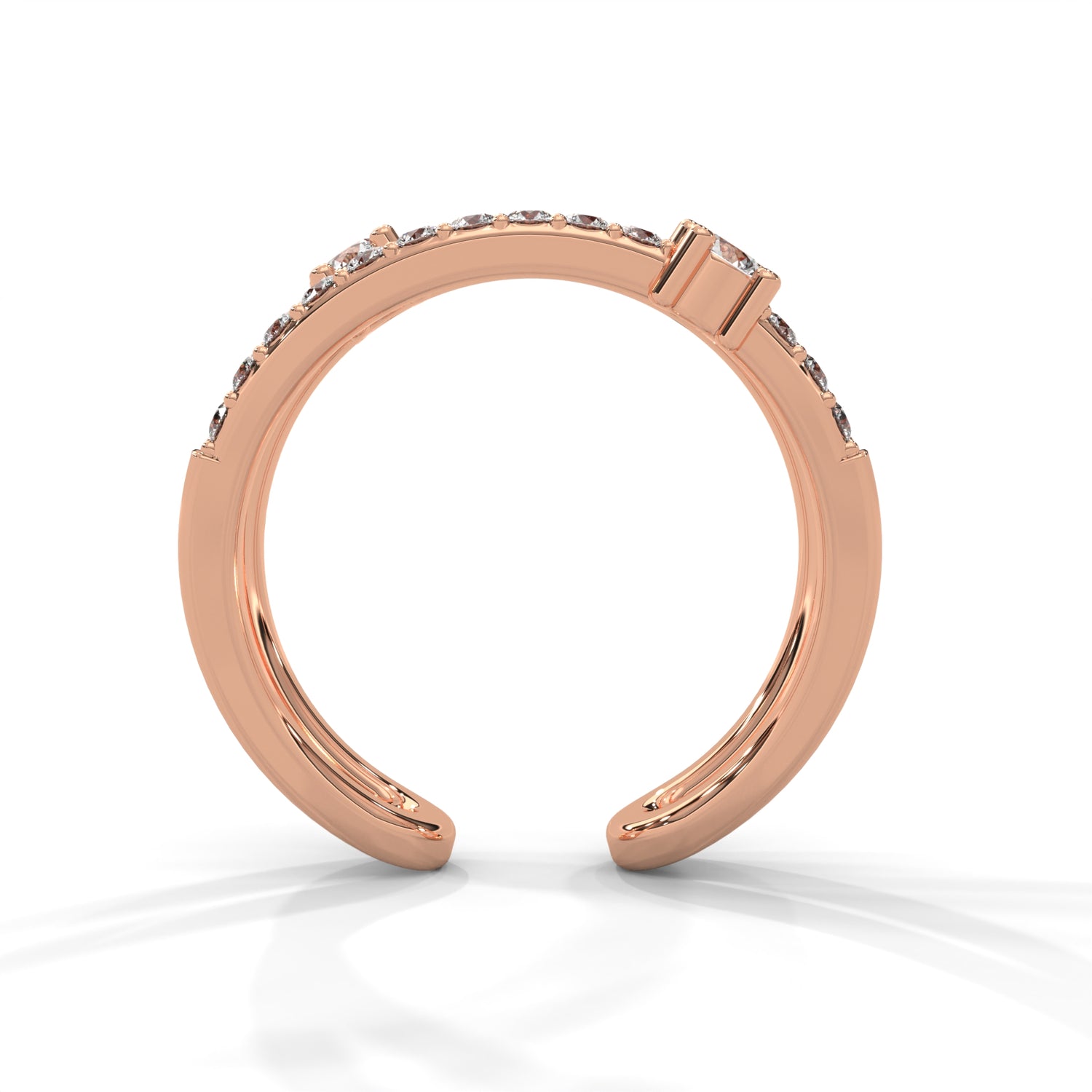 Radiant Flow Lab Grown Diamond Ring