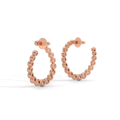 Celestial Halo Lab Grown Diamond Hoop Earrings