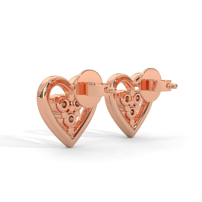 Radiant Heart Lab Grown Diamond Earrings