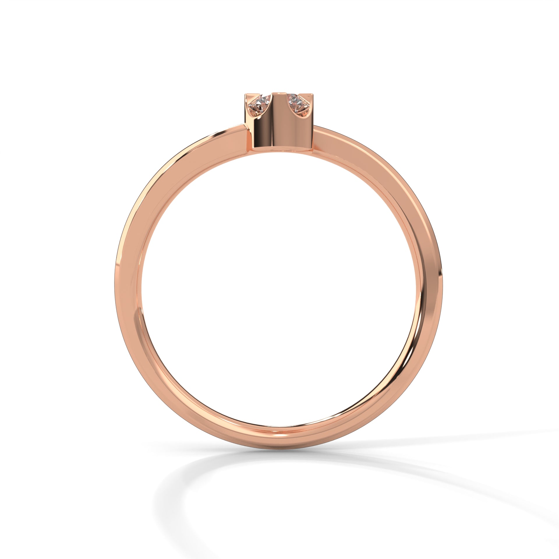 Twin Spark Lab Grown Diamond Ring