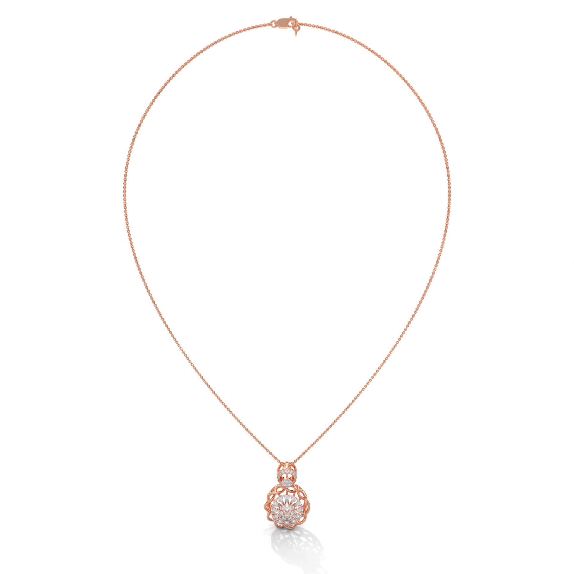 Enchanted Bloom Lab Grown Diamond Pendant