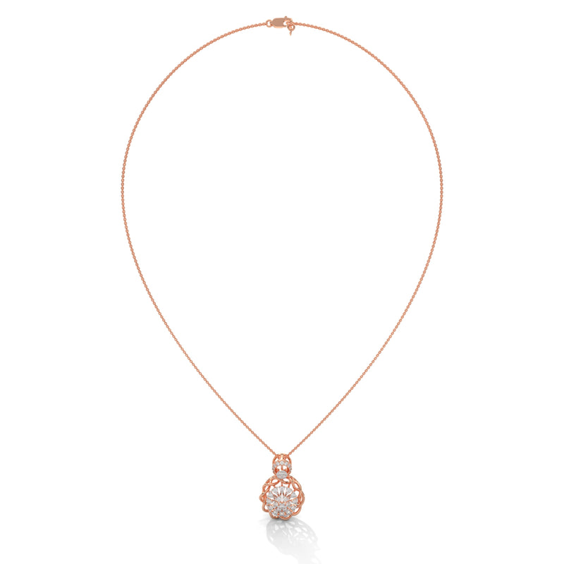 Enchanted Bloom Lab Grown Diamond Pendant