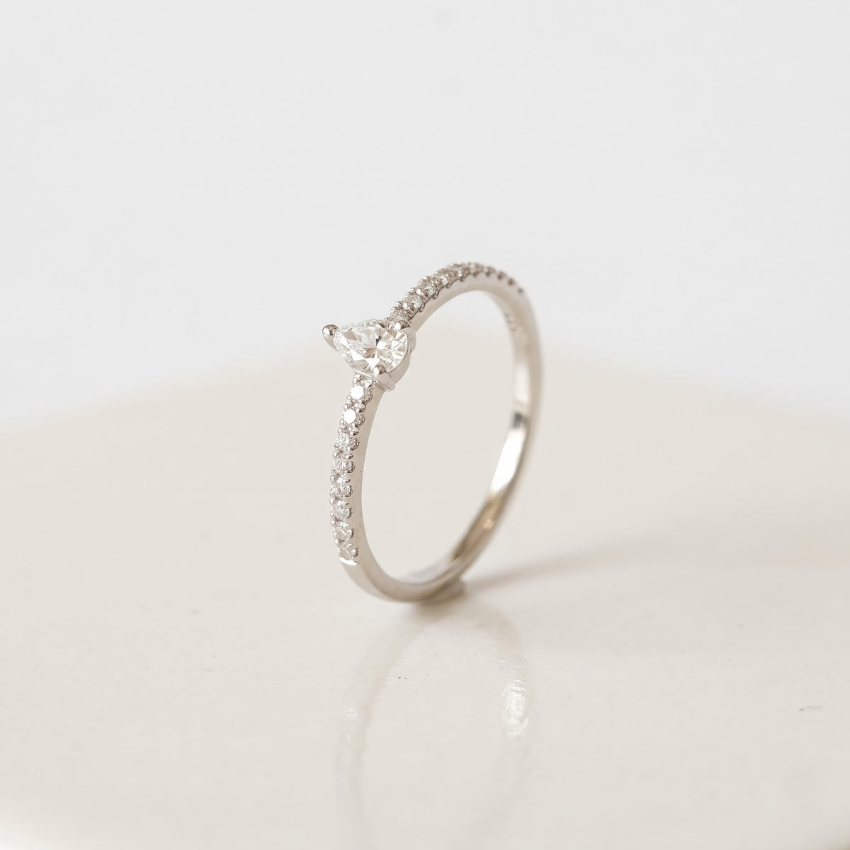Velisse Pear Lab Grown Diamond Ring