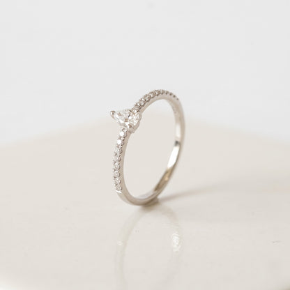 Velisse Pear Lab Grown Diamond Ring