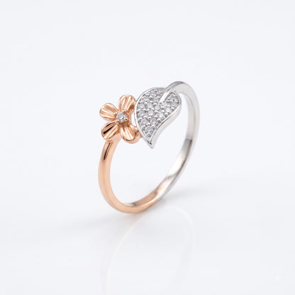 Elara Blooming Leaf Lab Grown Diamond Ring