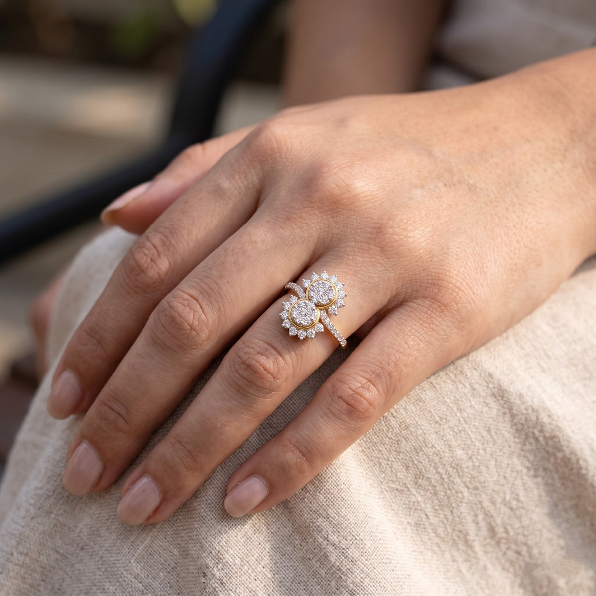 Elara Twin Radiance Lab Grown Diamond Ring