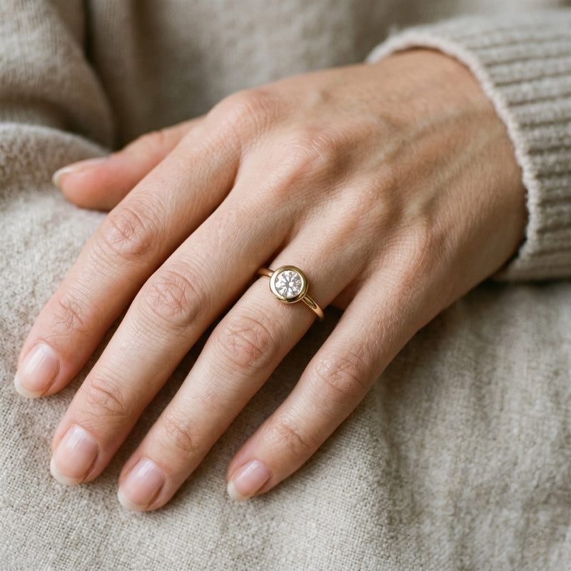 Veyra Bezel Lab Grown Diamond Ring