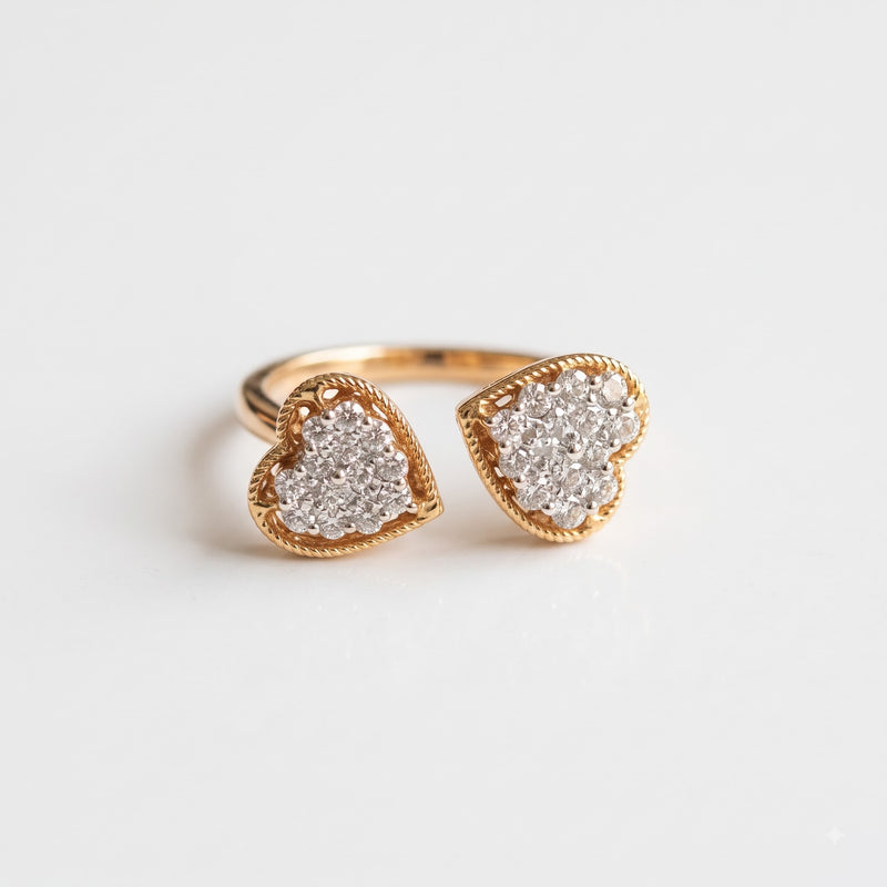 Nivara Amour Duo  Lab Grown Diamond Ring