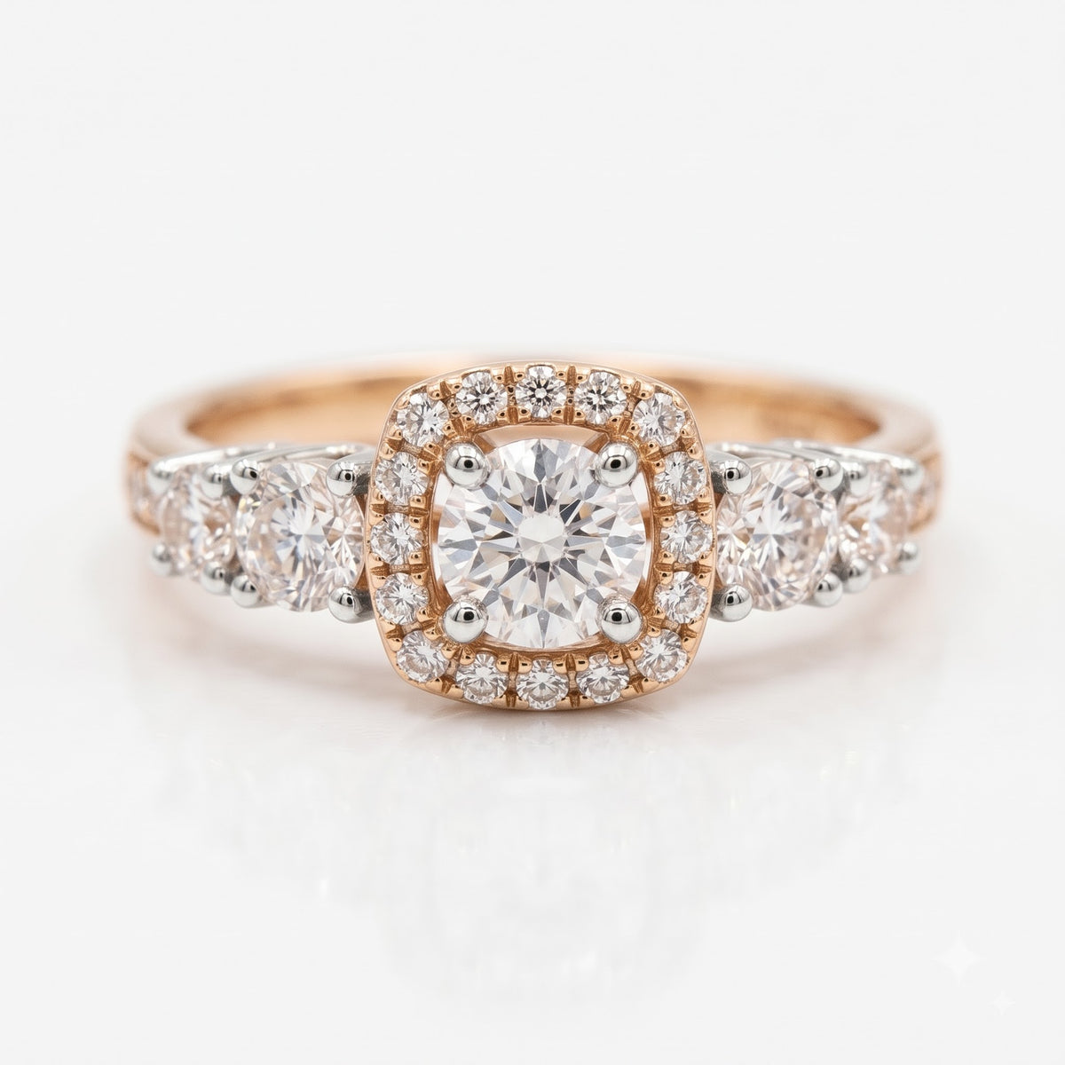 Avelora Halo Lab Grown Diamond Ring