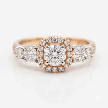 Avelora Halo Lab Grown Diamond Ring