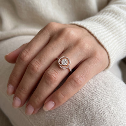 Aurevia Floral Lab Grown Diamond Ring