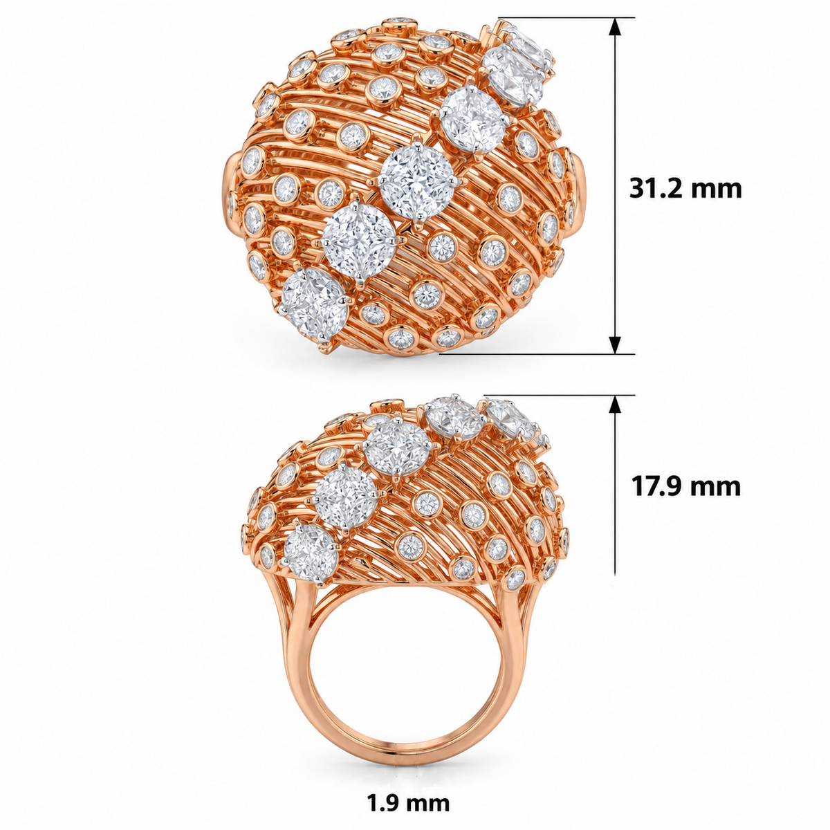 Celestial Majesty Lab Grown Diamond Ring