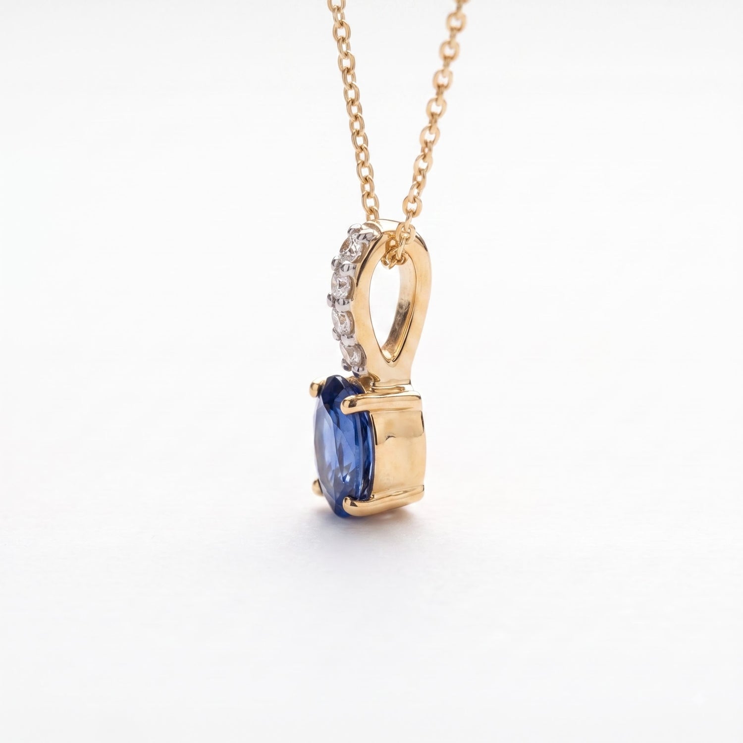 Obelisk Spark Gold Plated Lab Grown Diamond Pendant