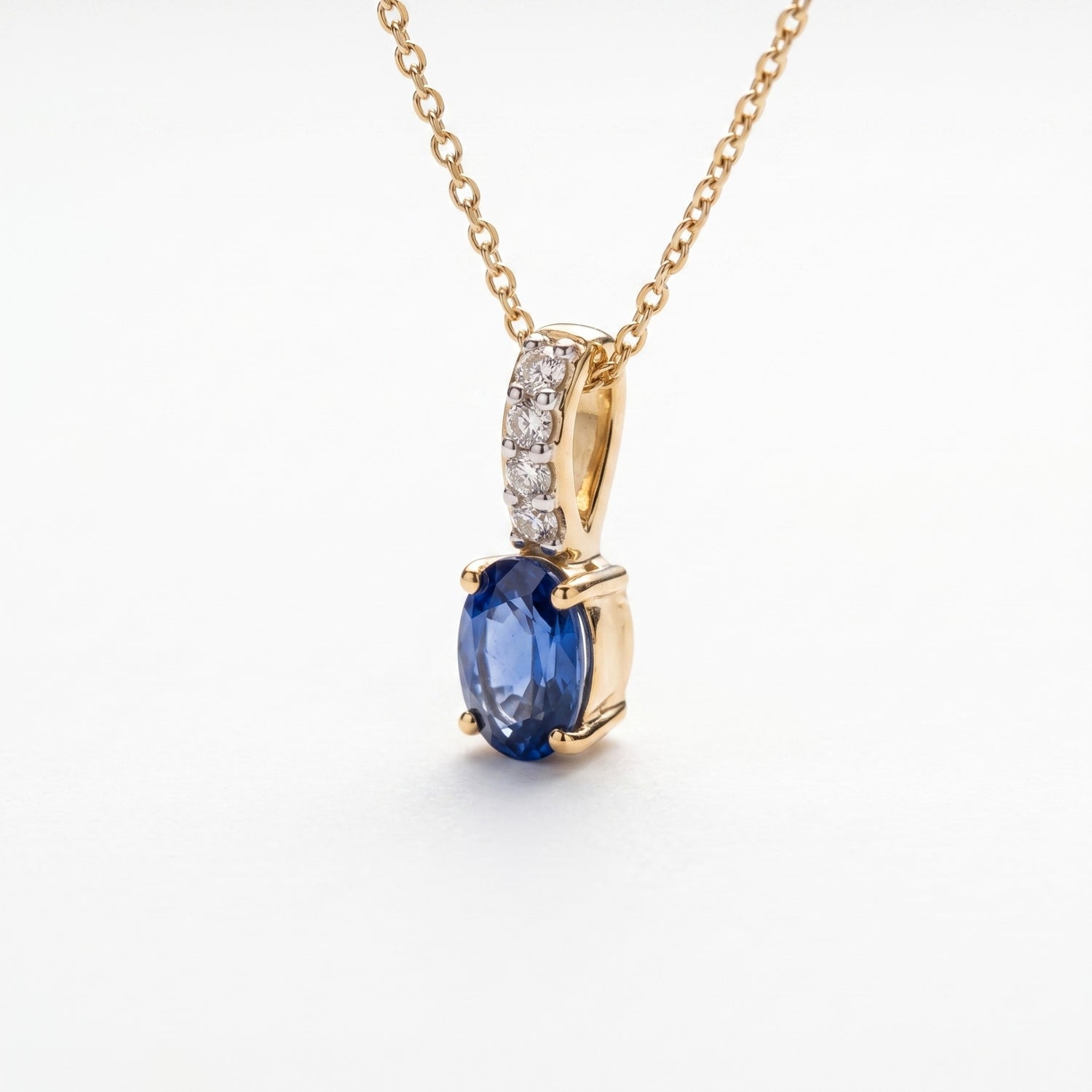 Obelisk Spark Gold Plated Lab Grown Diamond Pendant