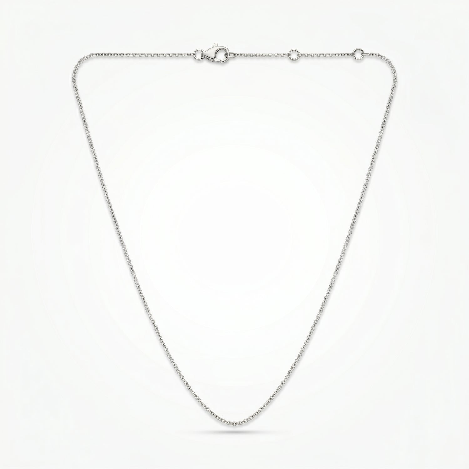 Platinum Plated Silver Chain