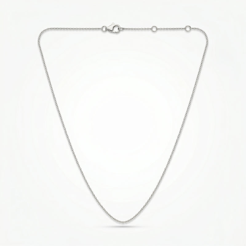 Platinum Plated Silver Chain