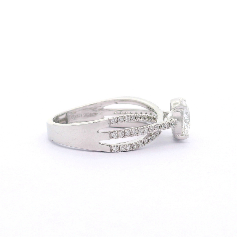Radiance Ribbon Solitaire Lab Grown Diamond Ring