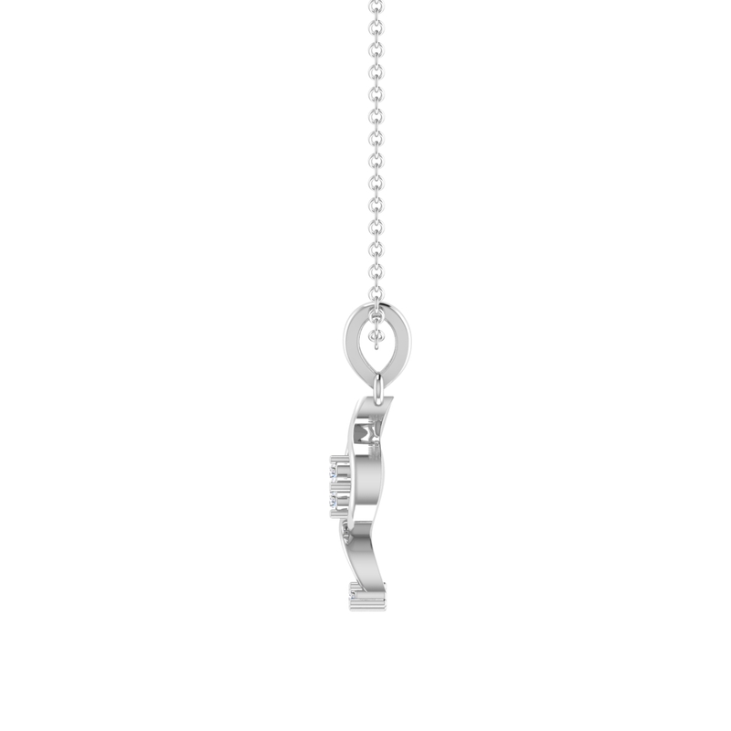 Muna Drop Platinum Plated Lab Grown Diamond Pendant
