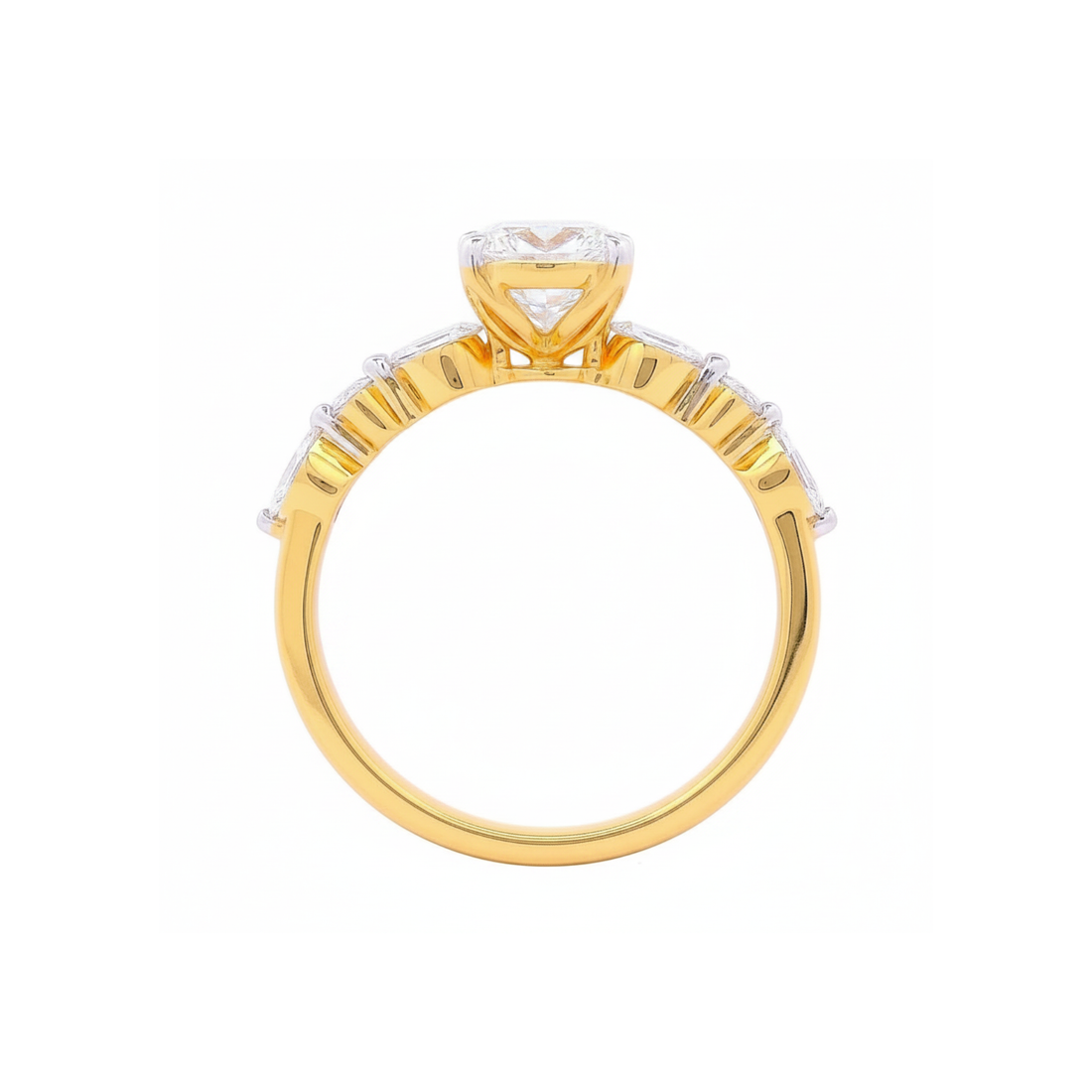 Melodic Solitaire Lab Grown Diamond Ring