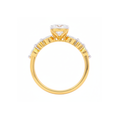 Melodic Solitaire Lab Grown Diamond Ring