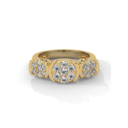 Aurora Lab Grown Diamond Cluster Ring