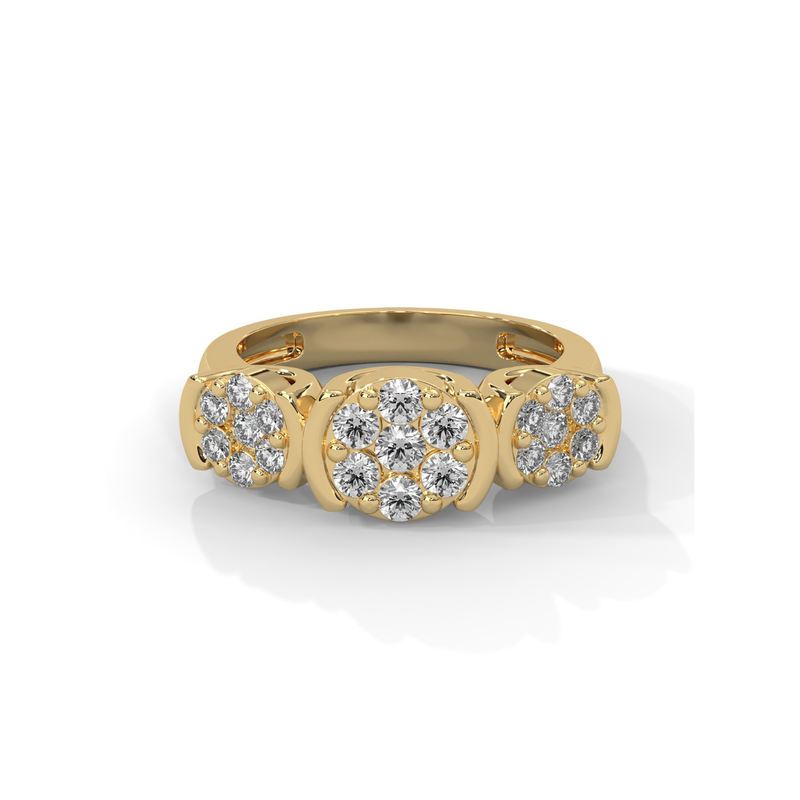 Aurora Lab Grown Diamond Cluster Ring