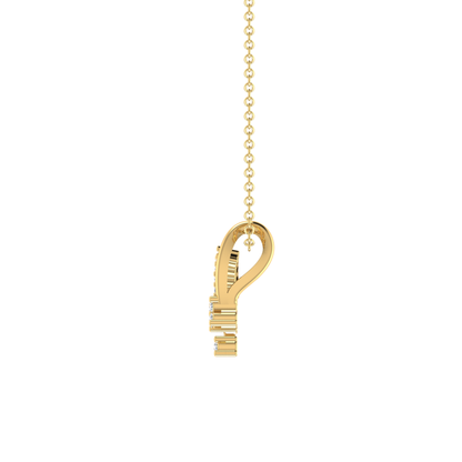 Elysian Petal Gold Plated Lab Grown Diamond Pendant