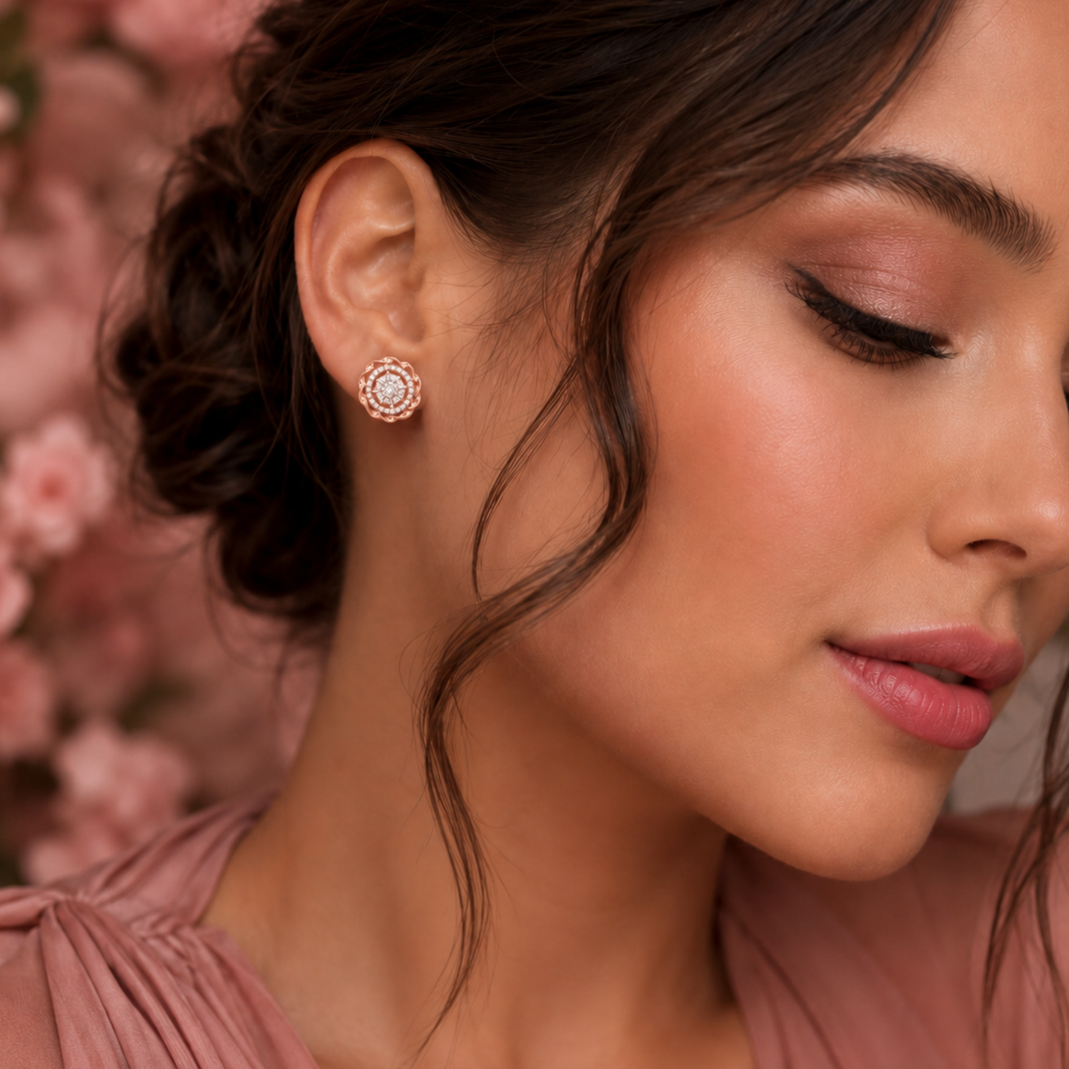Whirl Aura Lab Grown Diamond Earrings