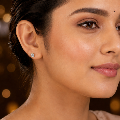 Eternal Glow Bezel Lab Grown Diamond Studs