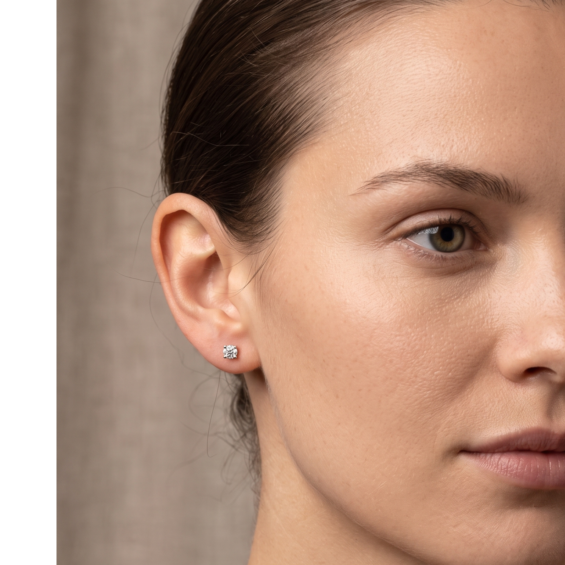 Heritage Round Lab Grown Diamond Earrings