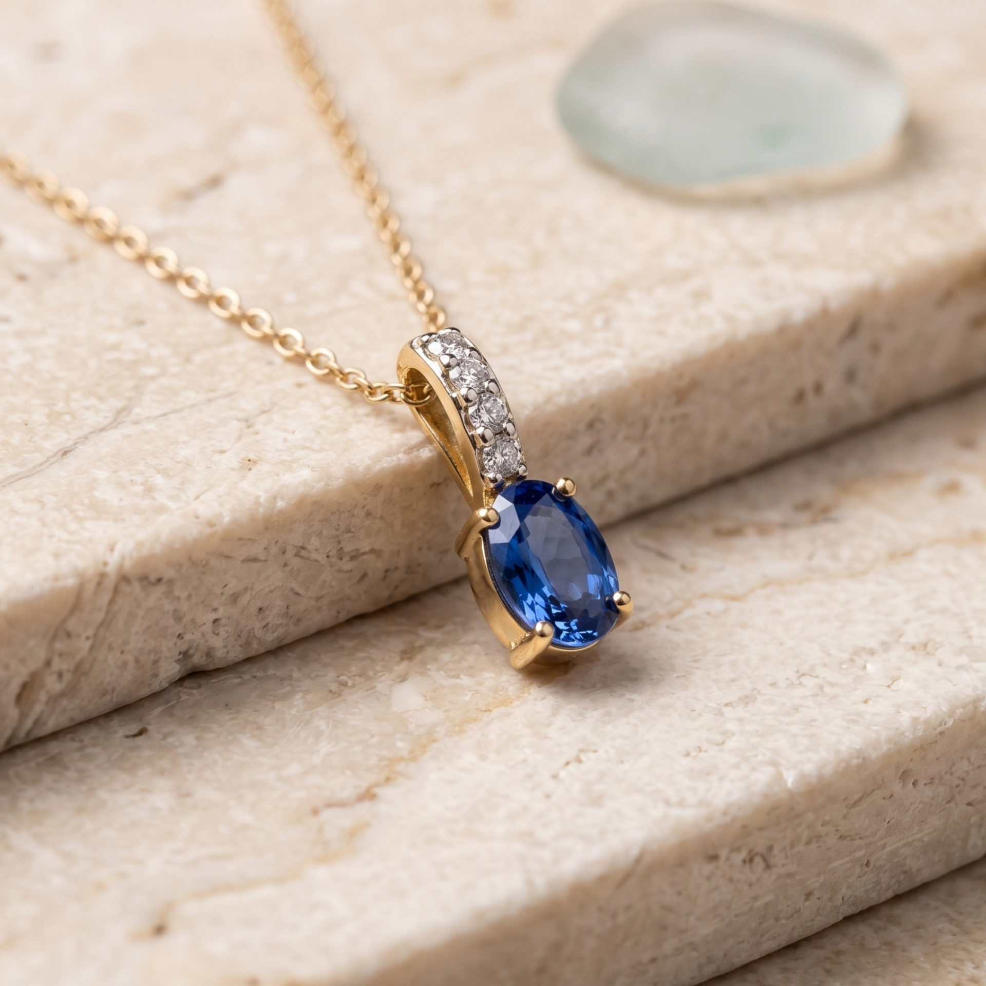 Obelisk Spark Gold Plated Lab Grown Diamond Pendant