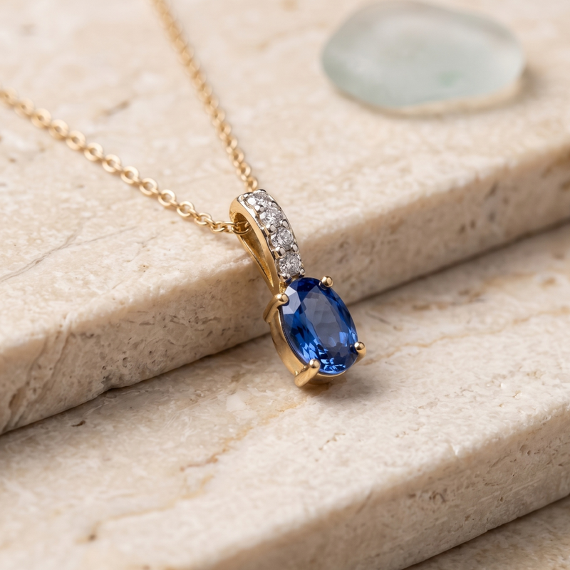 Obelisk Spark Gold Plated Lab Grown Diamond Pendant