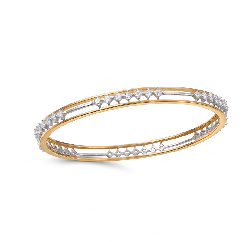 StellarTrace Lab Grown Diamond Bangle