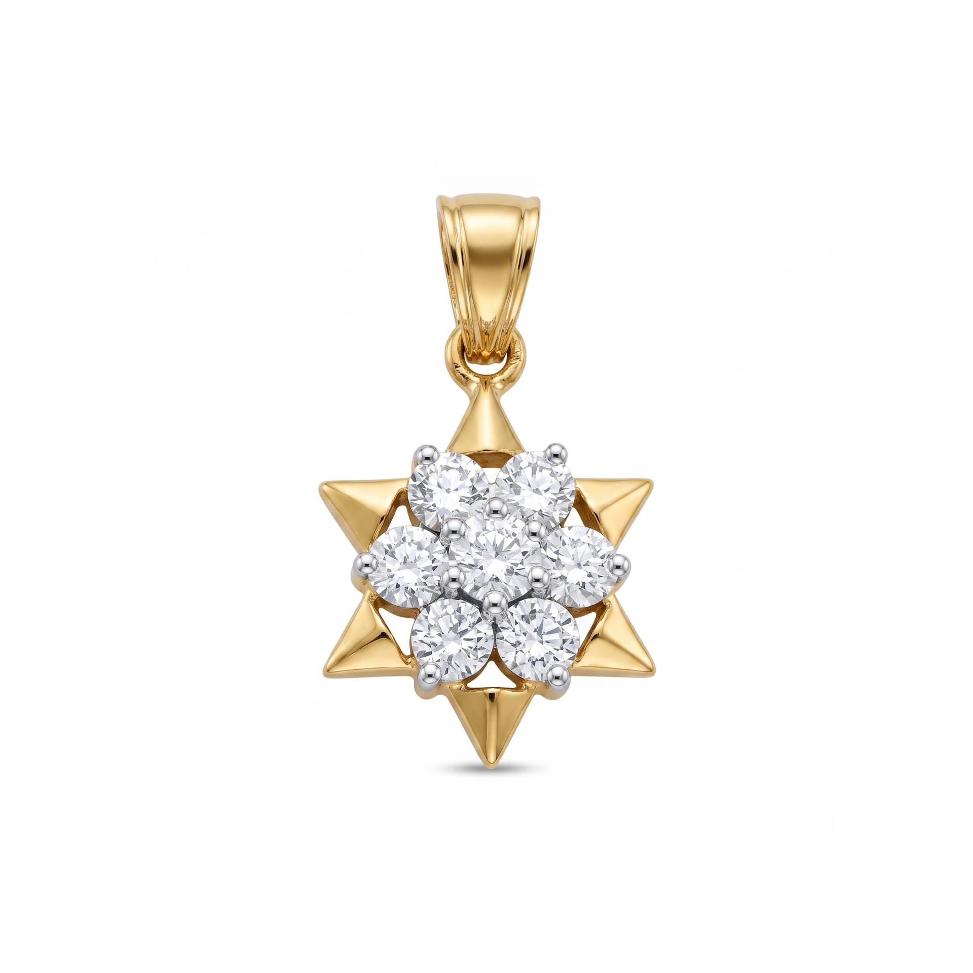 Radiant Astra Cluster Lab Grown Diamond Pendant