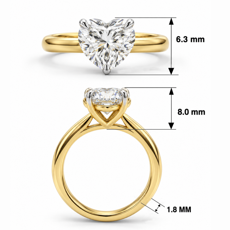 Solene Amour Solitaire Lab Grown Diamond Ring