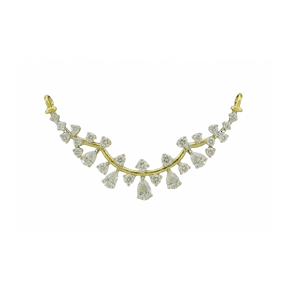Cascading Elegance Lab Grown Diamond Mangalsutra