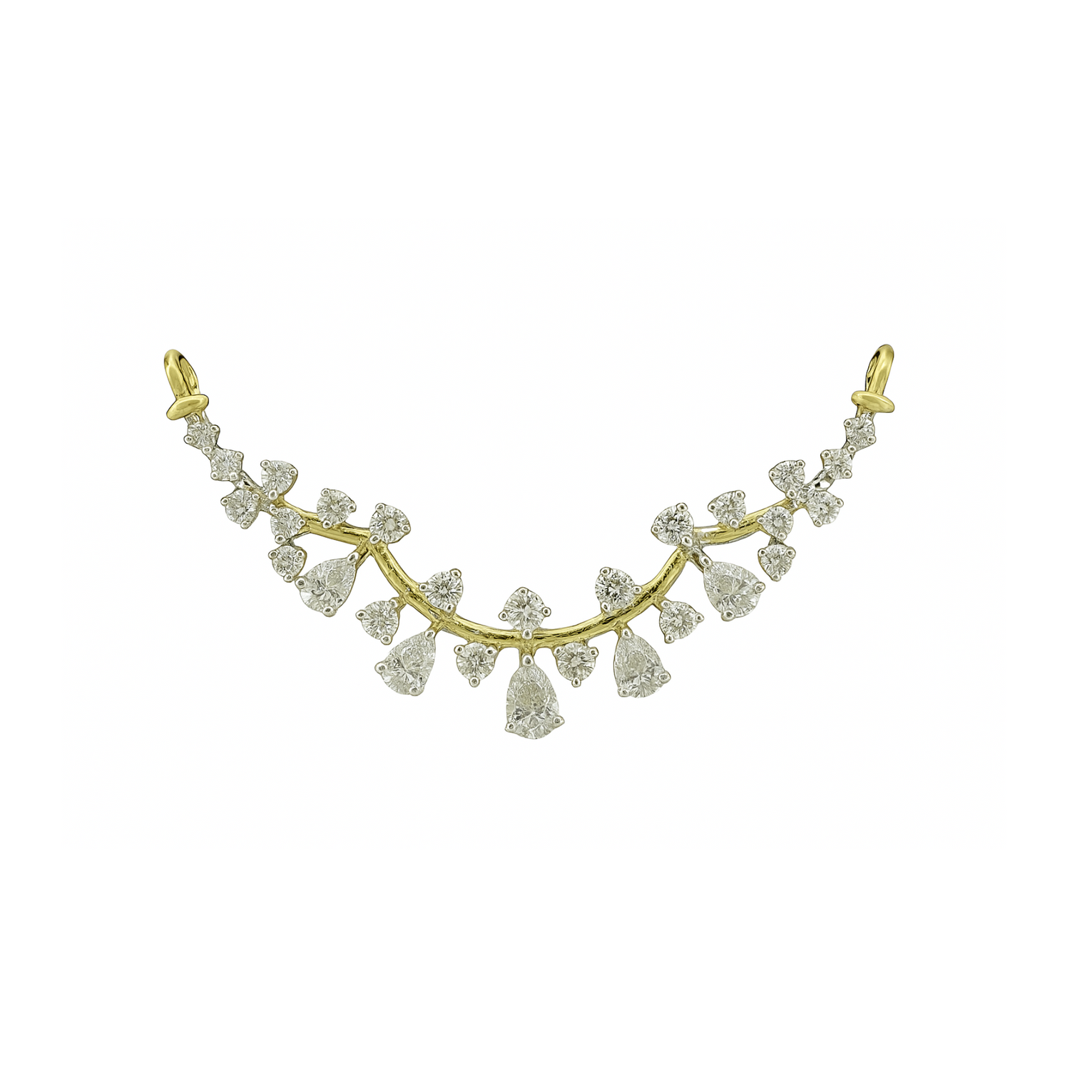 Cascading Elegance Lab Grown Diamond Mangalsutra
