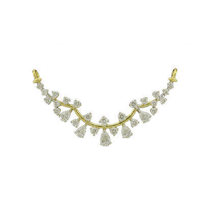 Cascading Elegance Lab Grown Diamond Mangalsutra